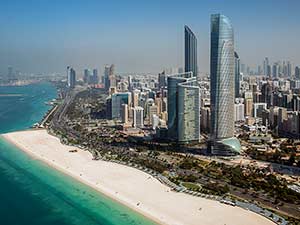 Пляжная зона в Абу-Даби