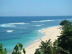 Места для купания на Бали - пляж Гегер