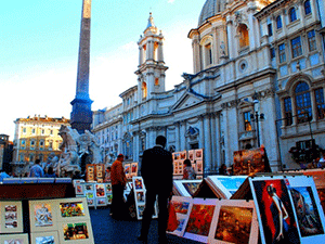 Что привезти из Рима: картины местных художников